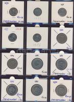 Hagyaték gyűjtemény, egész világ, régi és új, 216db érme, benne nominál és sok tengerentúl, 18 lapos...