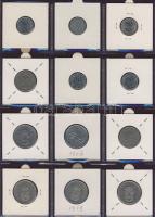 Hagyaték gyűjtemény, egész világ, régi és új, 216db érme, benne nominál és sok tengerentúl, 18 lapos...