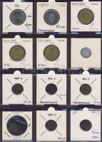 Hagyaték gyűjtemény, egész világ, régi és új, 216db érme, benne nominál és sok tengerentúl, 18 lapos...