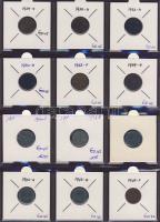 Hagyaték gyűjtemény, egész világ, régi és új, 216db érme, benne nominál és sok tengerentúl, 18 lapos...