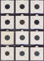 Hagyaték gyűjtemény, egész világ, régi és új, 216db érme, benne nominál és sok tengerentúl, 18 lapos...