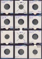 Hagyaték gyűjtemény, egész világ, régi és új, 216db érme, benne nominál és sok tengerentúl, 18 lapos...