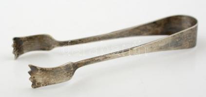 Ezüst (Ag.) cukorfogó, jelzett, h:12 cm, nettó:35 g