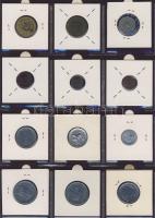 Hagyaték gyűjtemény, egész világ, régi és új, 130db érme, benne nominál és sok tengerentúl, 11 lapos...