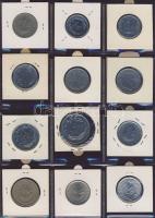 Hagyaték gyűjtemény, egész világ, régi és új, 130db érme, benne nominál és sok tengerentúl, 11 lapos...