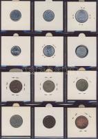 Hagyaték gyűjtemény, egész világ, régi és új, 130db érme, benne nominál és sok tengerentúl, 11 lapos...