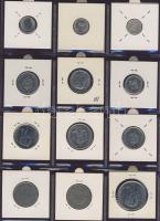 Hagyaték gyűjtemény, egész világ, régi és új, 130db érme, benne nominál és sok tengerentúl, 11 lapos...