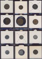 Hagyaték gyűjtemény, egész világ, régi és új, 130db érme, benne nominál és sok tengerentúl, 11 lapos...