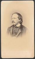 cca 1860 Pulszky Ferenc (1814-1897) politikus, régész, műgyűjtő, szabadkőműves, MTA tag, Borsos és Doctor Pest, keményhátú fotó, 10x6 cm.