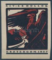 1927 Cserkész XIV-es Hollók Esztergom levélzáró