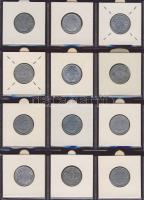 Hagyaték gyűjtemény, egész világ, régi és új, 204db érme, benne nominál és tengerentúl, 17 lapos, la...