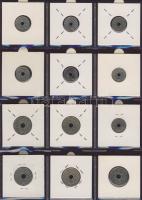 Hagyaték gyűjtemény, egész világ, régi és új, 204db érme, benne nominál és tengerentúl, 17 lapos, la...