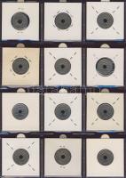 Hagyaték gyűjtemény, egész világ, régi és új, 204db érme, benne nominál és tengerentúl, 17 lapos, la...