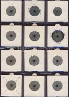 Hagyaték gyűjtemény, egész világ, régi és új, 204db érme, benne nominál és tengerentúl, 17 lapos, la...