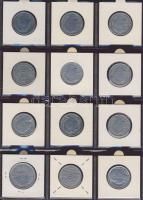 Hagyaték gyűjtemény, egész világ, régi és új, 215db érme, benne nominál és tengerentúl, 18 lapos, la...