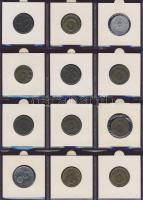 Hagyaték gyűjtemény, egész világ, régi és új, 215db érme, benne nominál és tengerentúl, 18 lapos, la...