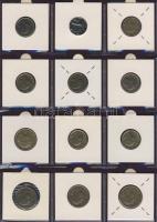 Hagyaték gyűjtemény, egész világ, régi és új, 215db érme, benne nominál és tengerentúl, 18 lapos, la...