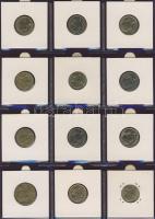 Hagyaték gyűjtemény, egész világ, régi és új, 215db érme, benne nominál és tengerentúl, 18 lapos, la...