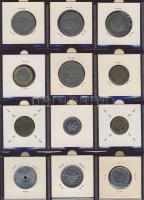 Hagyaték gyűjtemény, egész világ, régi és új, 204db érme, benne nominál és tengerentúl, 17 lapos, la...