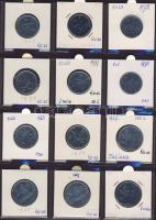 Hagyaték gyűjtemény, egész világ, régi és új, 204db érme, benne nominál és tengerentúl, 17 lapos, la...