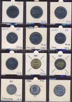 Hagyaték gyűjtemény, egész világ, régi és új, 204db érme, benne nominál és tengerentúl, 17 lapos, la...