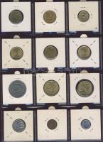 Hagyaték gyűjtemény, egész világ, régi és új, 204db érme, benne nominál és tengerentúl, 17 lapos, la...