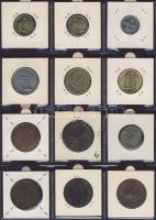 Hagyaték gyűjtemény, egész világ, régi és új, 204db érme, benne nominál és tengerentúl, 17 lapos, la...