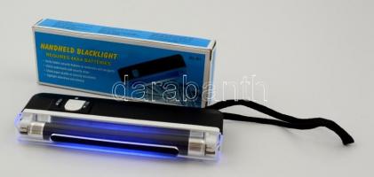 Papírpénzvizsgáló / UV lámpa, új állapotban eredeti dobozában, működik