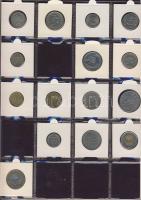 Hagyaték gyűjtemény, egész világ, régi és új, 239db érme, benne főleg tengerentúl, nominál 16 lapos,...