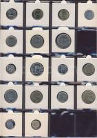 Hagyaték gyűjtemény, egész világ, régi és új, 239db érme, benne főleg tengerentúl, nominál 16 lapos,...