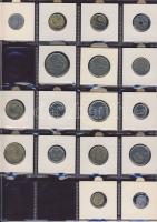 Hagyaték gyűjtemény, egész világ, régi és új, 239db érme, benne főleg tengerentúl, nominál 16 lapos,...