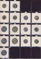 Hagyaték gyűjtemény, egész világ, régi és új, 239db érme, benne főleg tengerentúl, nominál 16 lapos,...