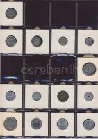 Hagyaték gyűjtemény, egész világ, régi és új, 239db érme, benne főleg tengerentúl, nominál 16 lapos,...