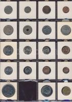 Hagyaték gyűjtemény, egész világ, régi és új, 239db érme, benne főleg tengerentúl, nominál 16 lapos,...