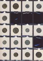 Hagyaték gyűjtemény, egész világ, régi és új, 239db érme, benne főleg tengerentúl, nominál 16 lapos,...