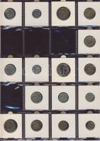 Hagyaték gyűjtemény, egész világ, régi és új, 239db érme, benne főleg tengerentúl, nominál 16 lapos,...