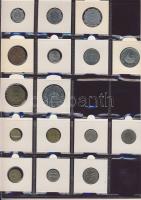 Hagyaték gyűjtemény, egész világ, régi és új, 239db érme, benne főleg tengerentúl, nominál 16 lapos,...