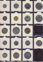 Hagyaték gyűjtemény, egész világ, régi és új, 239db érme, benne főleg tengerentúl, nominál 16 lapos,...