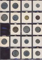 Hagyaték gyűjtemény, egész világ, régi és új, 239db érme, benne főleg tengerentúl, nominál 16 lapos,...