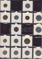 Hagyaték gyűjtemény, egész világ, régi és új, 239db érme, benne főleg tengerentúl, nominál 16 lapos,...