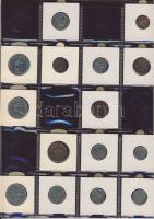 Hagyaték gyűjtemény, egész világ, régi és új, 239db érme, benne főleg tengerentúl, nominál 16 lapos,...