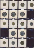 Hagyaték gyűjtemény, egész világ, régi és új, 239db érme, benne főleg tengerentúl, nominál 16 lapos,...