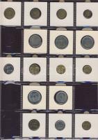 Hagyaték gyűjtemény, egész világ, régi és új, 239db érme, benne főleg tengerentúl, nominál 16 lapos,...