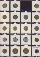 Hagyaték gyűjtemény, egész világ, régi és új, 239db érme, benne főleg tengerentúl, nominál 16 lapos,...