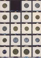 Hagyaték gyűjtemény, egész világ, régi és új, 239db érme, benne főleg tengerentúl, nominál 16 lapos,...