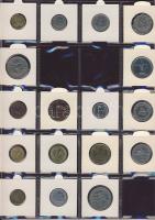 Hagyaték gyűjtemény, egész világ, régi és új, 239db érme, benne főleg tengerentúl, nominál 16 lapos,...