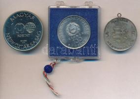 1947. 5Ft Ag "Kossuth" füllel + 1980. 100Ft Ni "Szovjet-magyar közös űrrepülés" ...