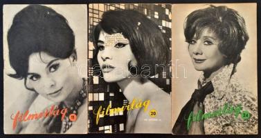 1965-1977: 12 db FIlmvilág folyóirat, kissé kopottas borítókkal, de alapvetően jó állapotban