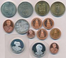 13db-os külföldi emlékérem tétel, közte India, Norvégia, Franciaország és Németország, illetve Svájc DN Winterthur jelzett Ag emlékérem (14,89g/0.900/33mm) T:PP-2 szennyeződés 13pcs of various commemorative coins, including India, Norway, France and Germany, as well as Switzerland ND Winterthur marked Ag commemorative medallion (14,89g/0.900/33mm) C:PP-XF stain