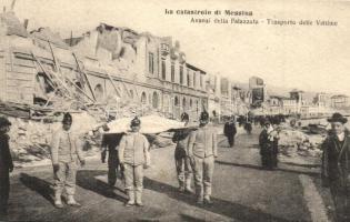 Messina - 46 db RÉGI megíratlan városképes lap, a földrengés előtt és után / 46 pre-1945 unused town...